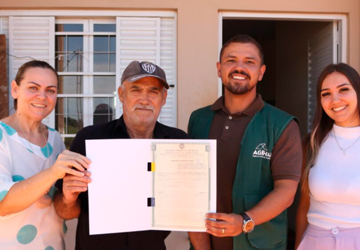 Casa a custo zero em Goiás várias famílias beneficiadas.