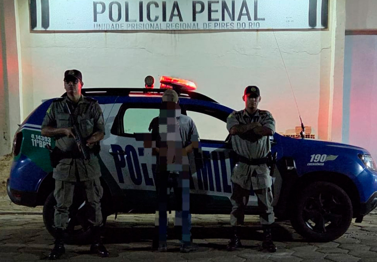 Condutor bêbado é detido em Pires do Rio.