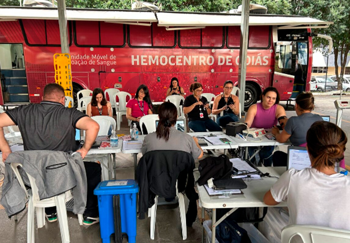 Campanha Ipasgo Solidário reforça estoques do Hemocentro de Goiás.