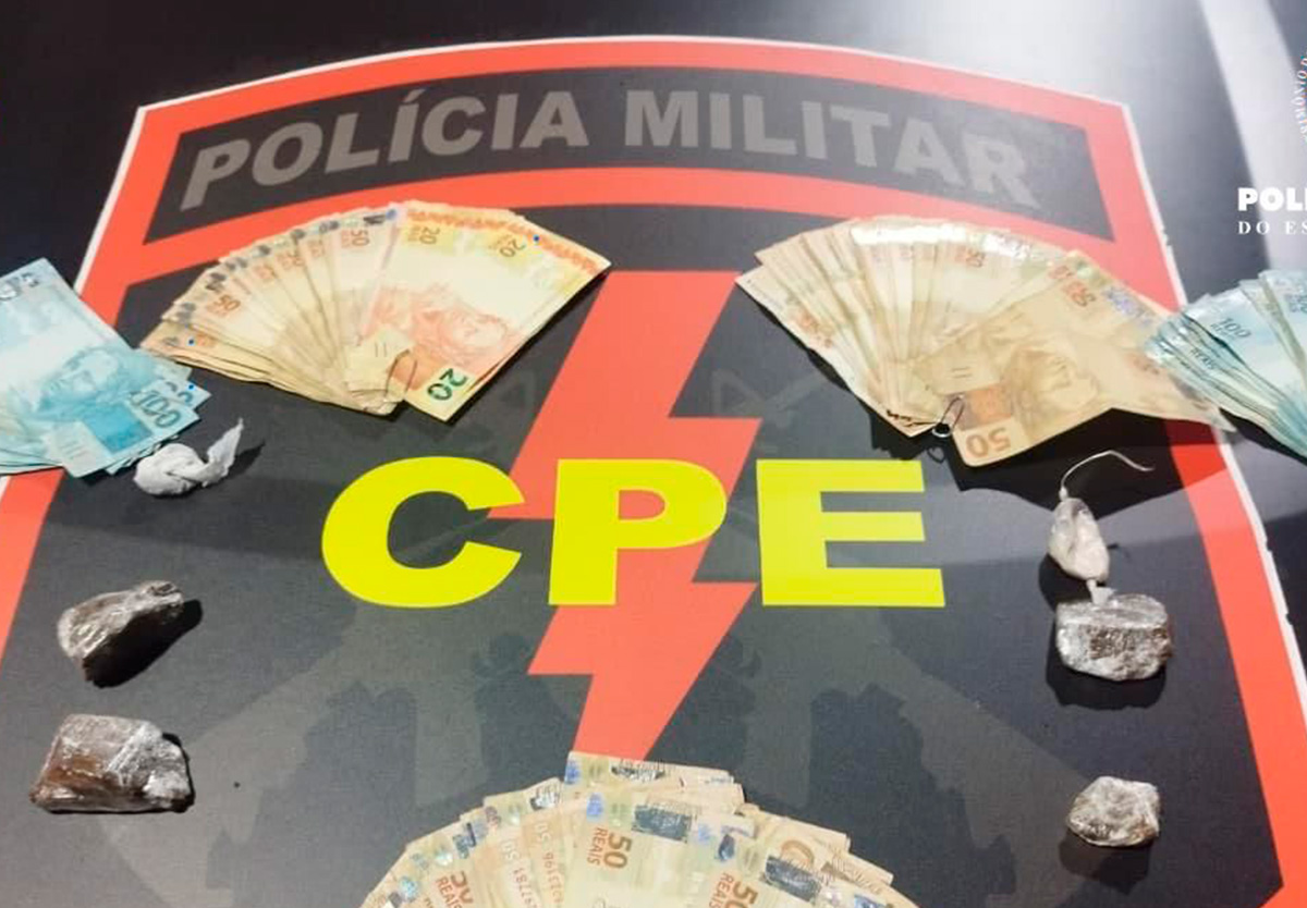 CPE prende homem em Catalão com drogas.
