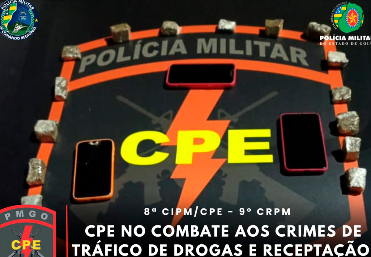 CPE prende suspeito de tráfico de drogas em Orizona.