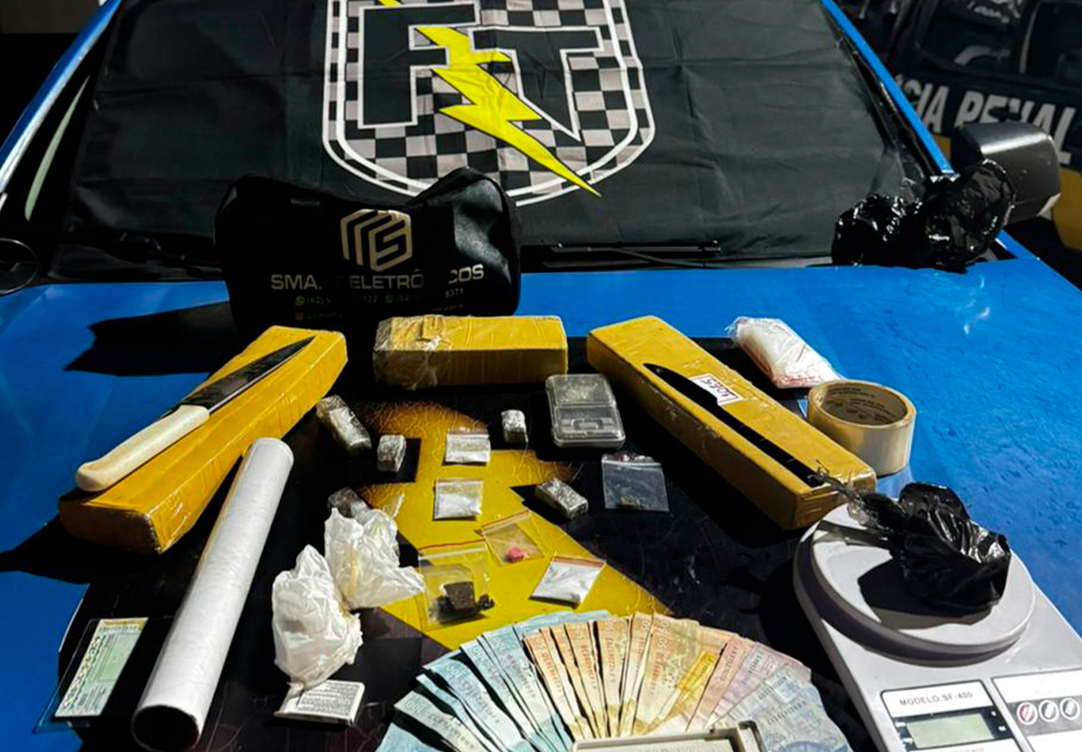 Polícia combate tráfico de drogas em Orizona.