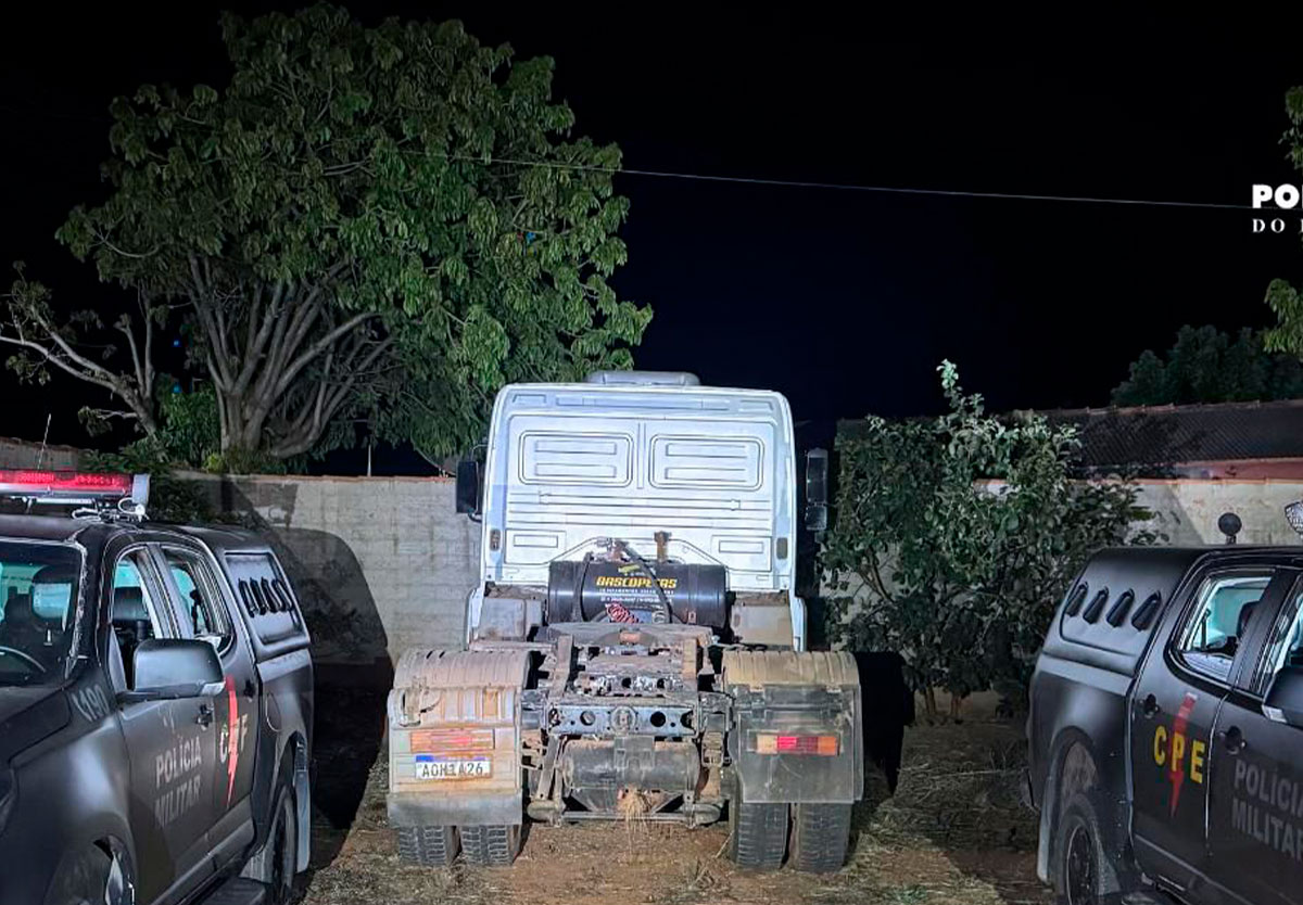 CPE recupera caminhão furtado e prende suspeito em Campo Alegre de Goiás