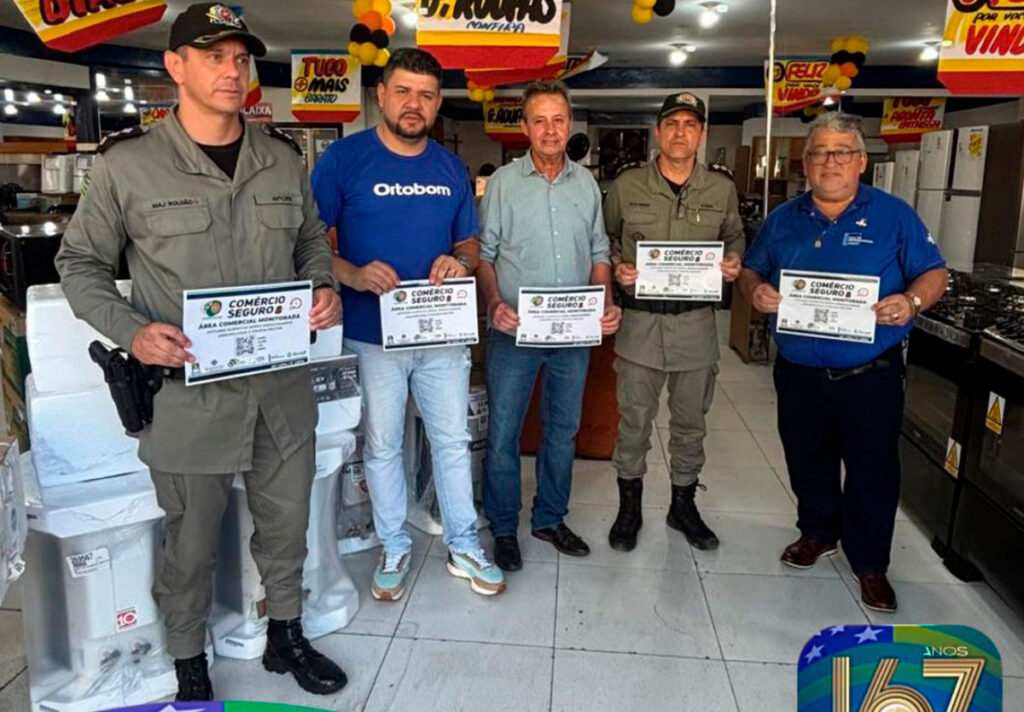 Polícia Militar e Prefeitura fortalecem segurança do comércio em Ipameri
