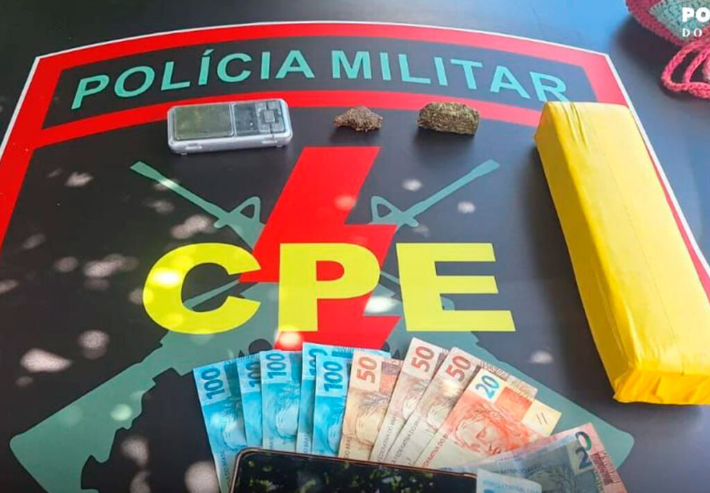 Casal é flagrado com drogas e dinheiro durante operação da CPE em Ipameri