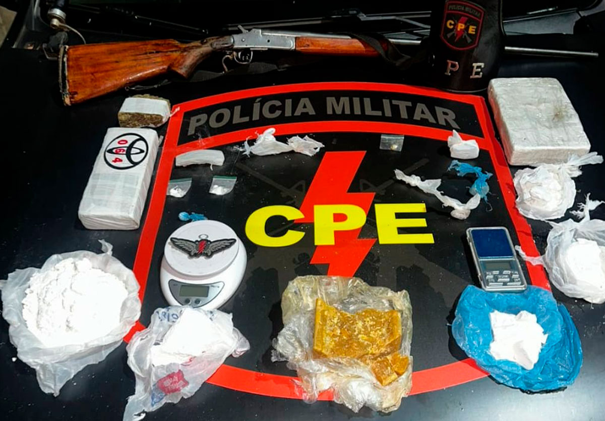 Denúncia anônima leva à prisão por tráfico e apreensão de arma em Pires do Rio