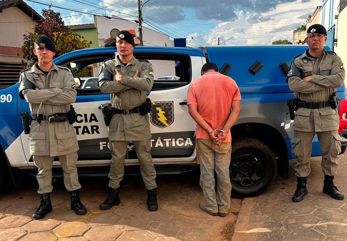 Força Tática prende homem condenado por estupro de vulnerável em Palmelo