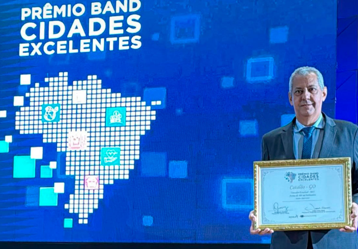 Catalão conquista o 1º lugar na categoria Saúde e Bem-Estar do Prêmio Band Cidades Excelentes