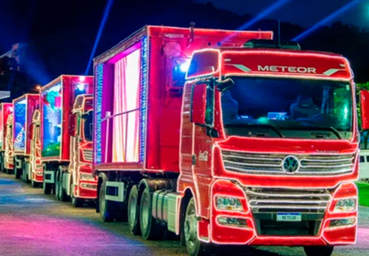 Caravana da Coca-Cola invade Catalão com show de luzes no dia 6