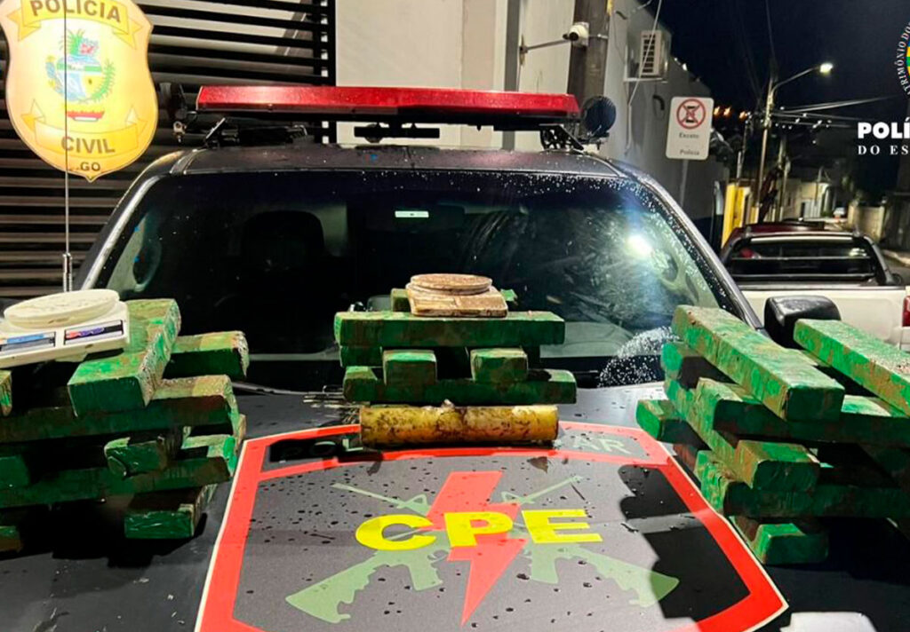 Operação da CPE em Catalão desmonta rota do tráfico e apreende 40 kg de maconha