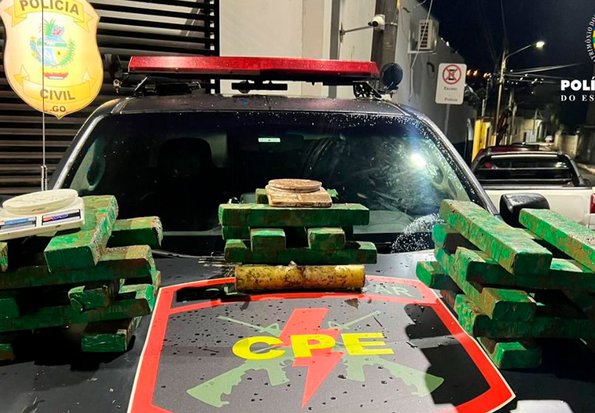 Operação da CPE em Catalão desmonta rota do tráfico e apreende 40 kg de maconha
